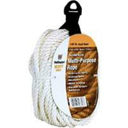 THE LEHIGH GROUP Rope Nylon Twist .25 x 50 Ft 6308779